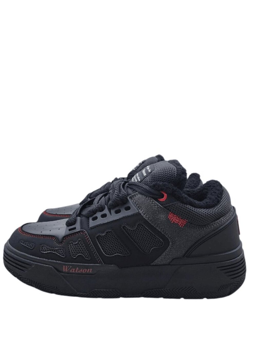 Watson Chunky Bones 02 Sneakers Men's Charcoal Black Chunky Platform Shoes